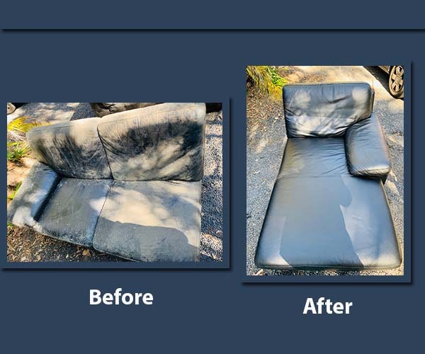 leather Sofa Cleaning Before and After