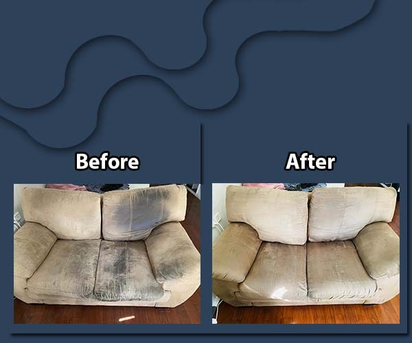 leather sofa cleaning before and after